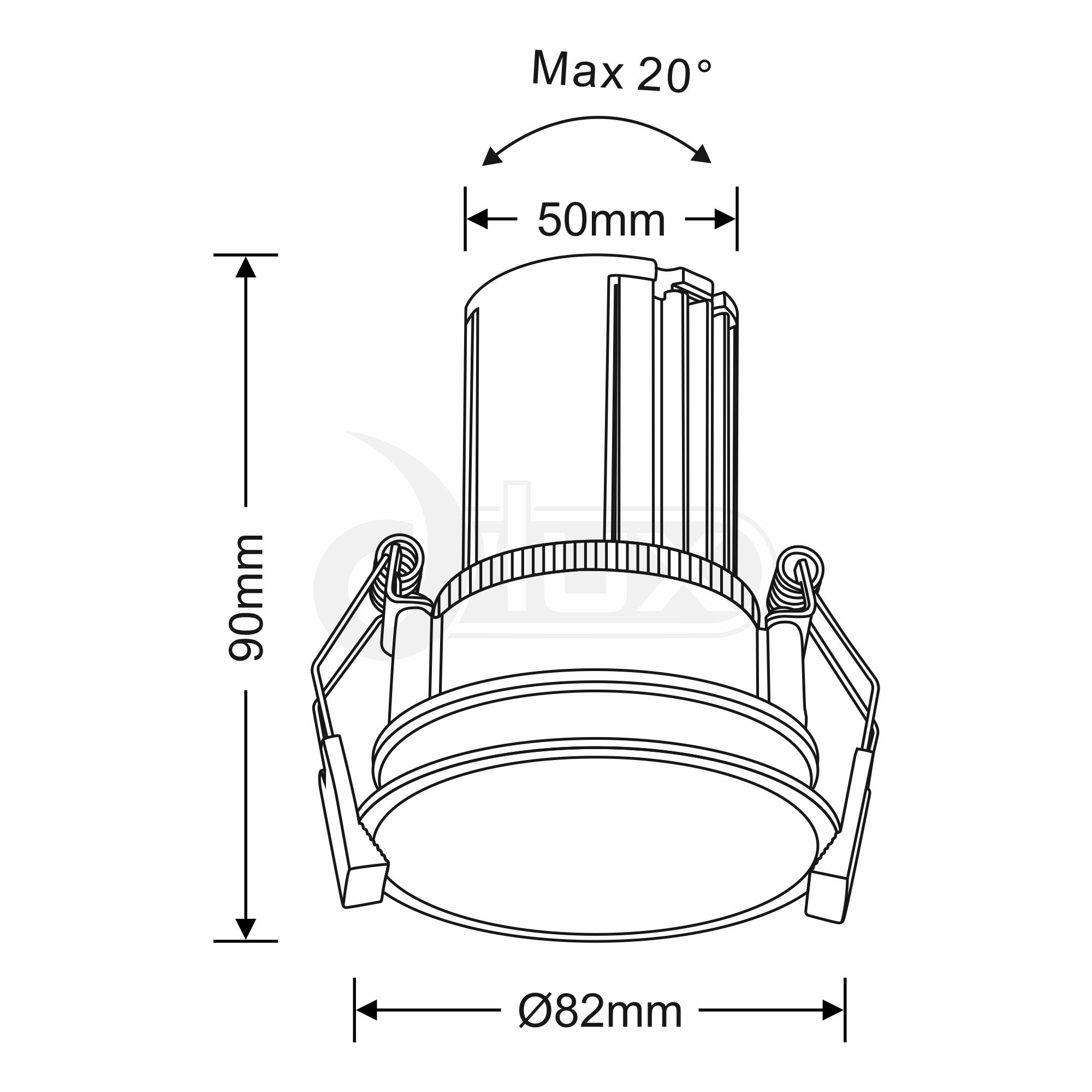 Bania A 9 Recessed Ceiling Luminaires Dlux Round Recess Ceiling